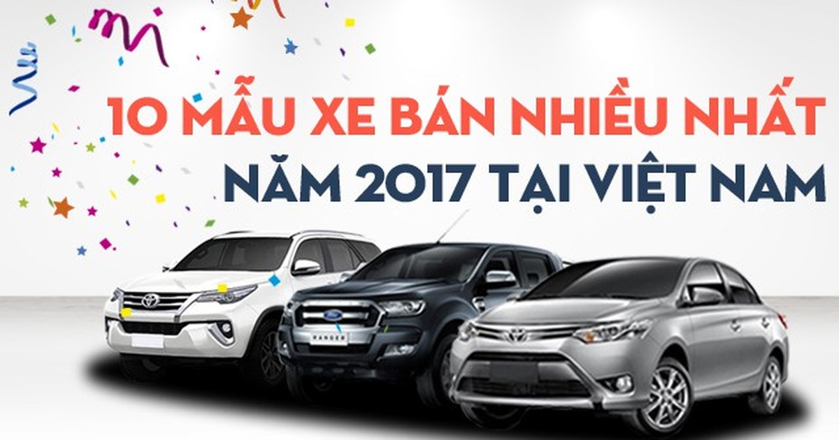 Top 10 Mẫu Xe Bán Chạy Nhất Việt Nam Năm 2017 | Báo Dân Trí